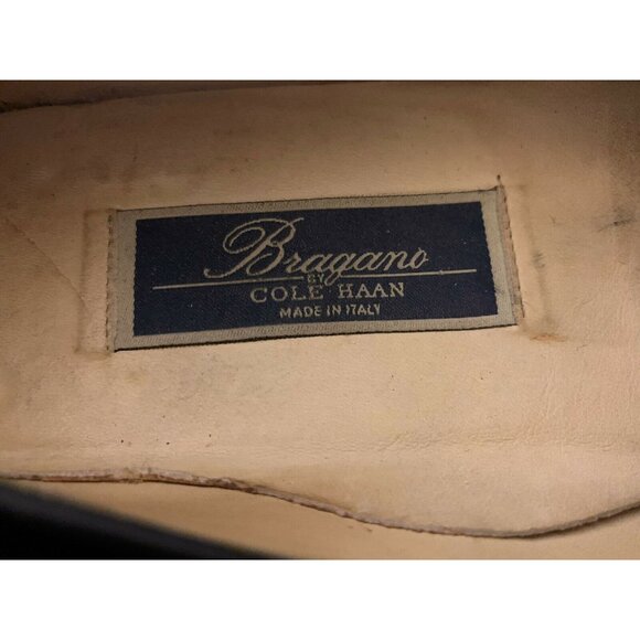 Cole‎ Haan Bragano Mens Sz 8M Black Leather Slip On Tasseled Kiltie Made Italy - Picture 5 of 9